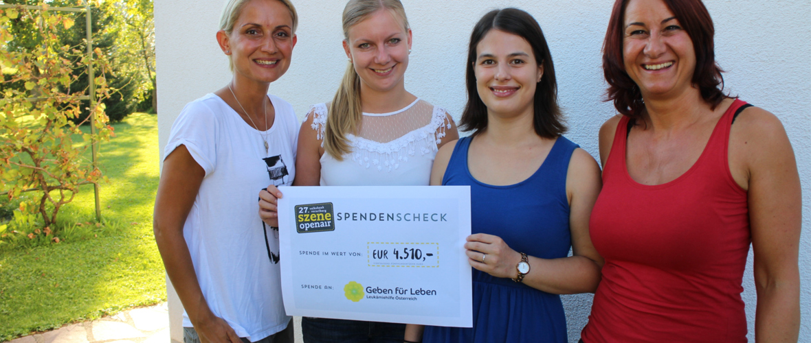 Spende der Szene-Openair-Besucher Spende der Szene-Openair-Besucher