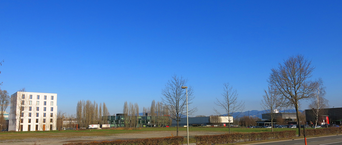 Das für IKEA in Frage kommende Grundstück an der Dornbirner Straße Das für IKEA in Frage kommende Grundstück an der Dornbirner Straße