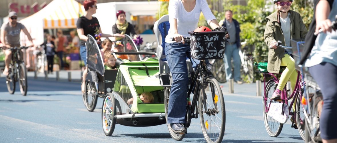 Fahrradparade, Parkraummanagement