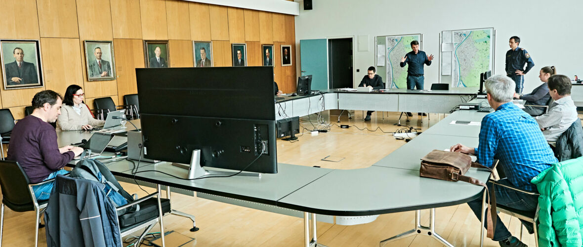 Krisenstab Rathaus Lustenau 2