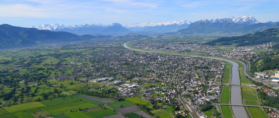 Luftaufnahme Lustenau_Land Vorarlberg