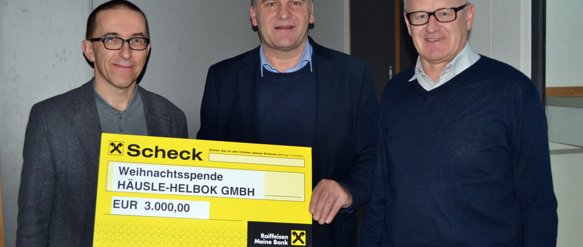 Spendenübergabe Häusle-Helbok