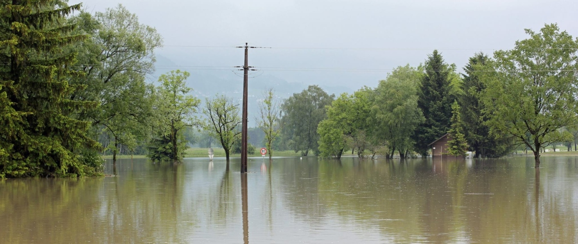 Hochwasser in Lustenau Hochwasser in Lustenau