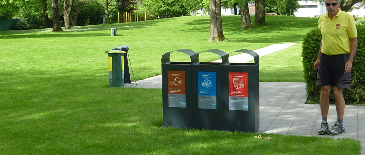 neues Abfalltrennsystem im Parkbad
