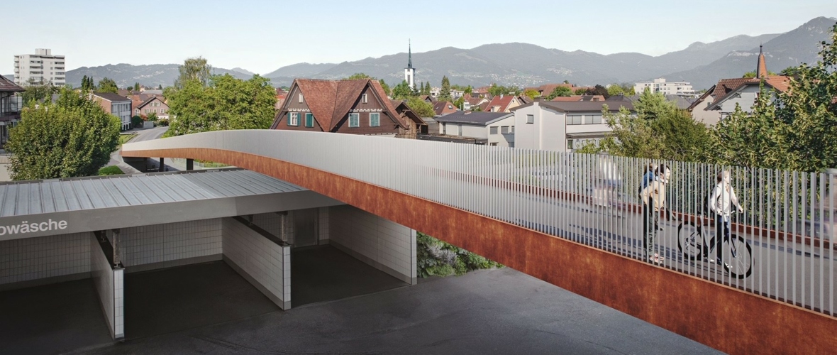 Visualisierung Radbrücke Passerelle_(c)screenpix