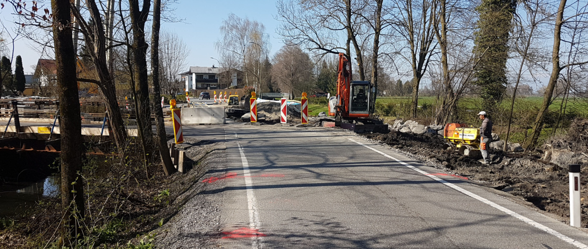 Sperre der Zellgasse wegen Brückensanierung