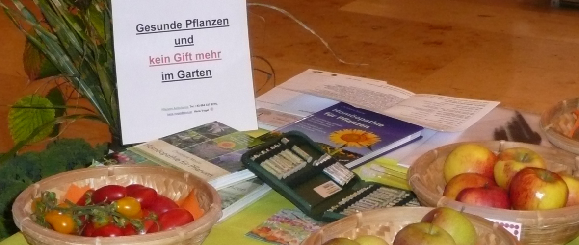Vortrag Homöopathie im Garten Vortrag Homöopathie im Garten