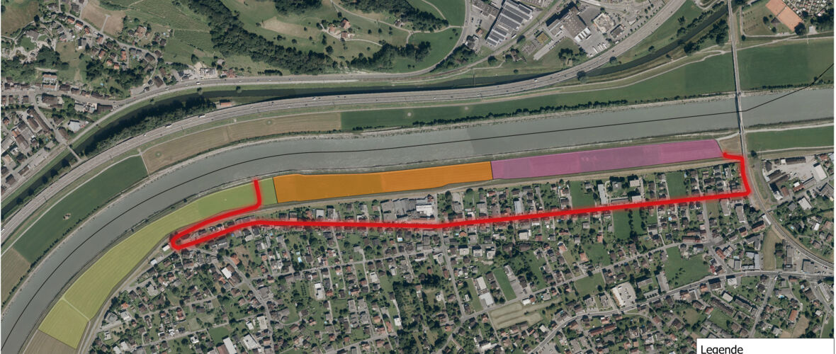Radwegumleitung Lustenau