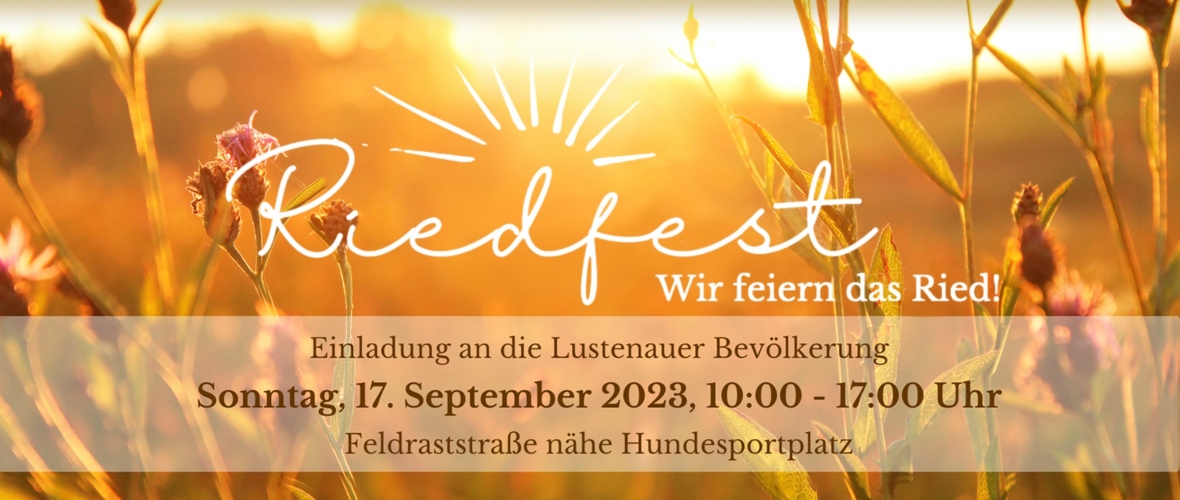 Wir feiern das Ried