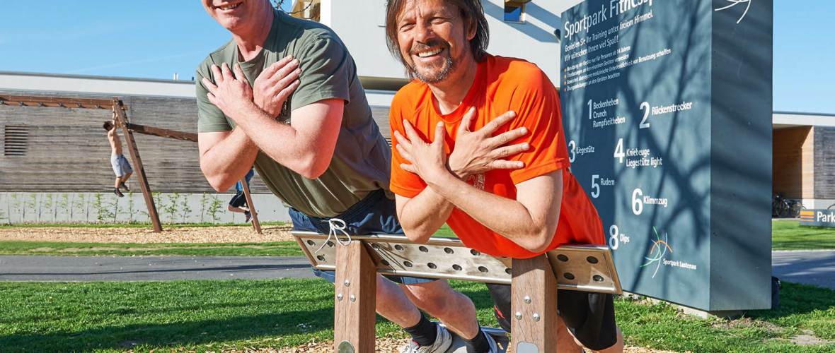 Neuer Fitnessparkour im Sportpark