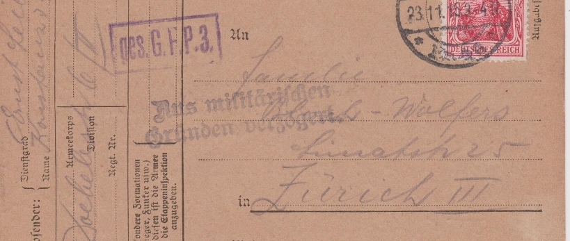 Vortrag "Geheime Feldpolizei im Ersten Weltkrieg"