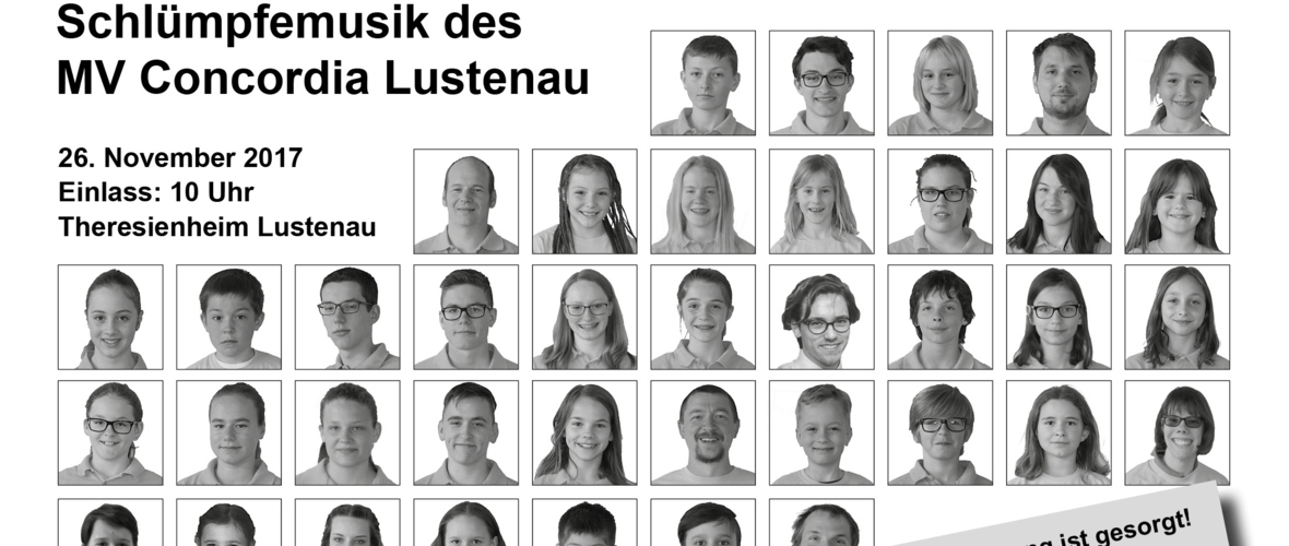 Frühschoppen der Jugend- und Schlümpfemusik des MV Concordia Lustenau