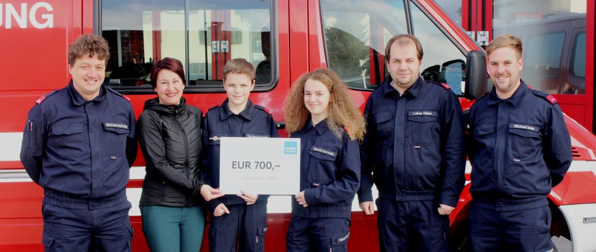 Friedenslicht Spendenübergabe Geben für Leben