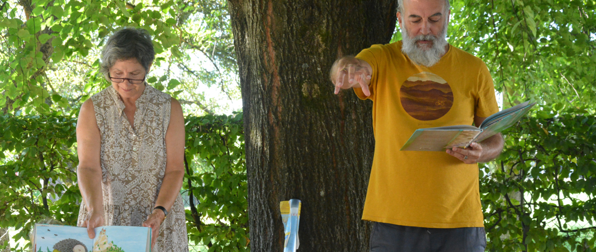 Eine spanische Stunde mit Gabi Rojas und Peter Ladstätter (c) Bibliothek Lustenau