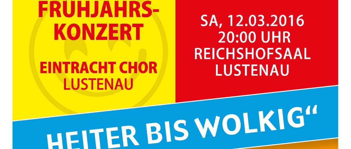 Eintracht-Chor Frühjahrskonzert Eintracht-Chor Frühjahrskonzert