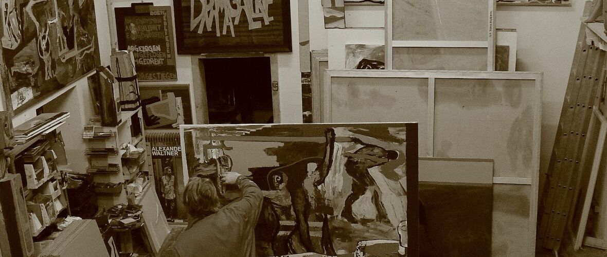 Alexander Waltner in seinem Atelier