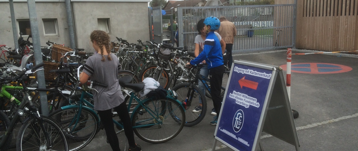 Fahrradabstellanlage beim FC Stadion