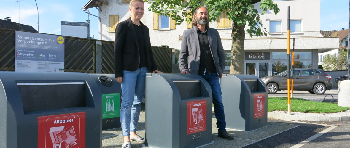 Unterflursammelstelle beim Lidl Lustenau