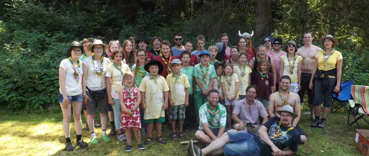 Pfadfinder Gruppenbild Sommerlager