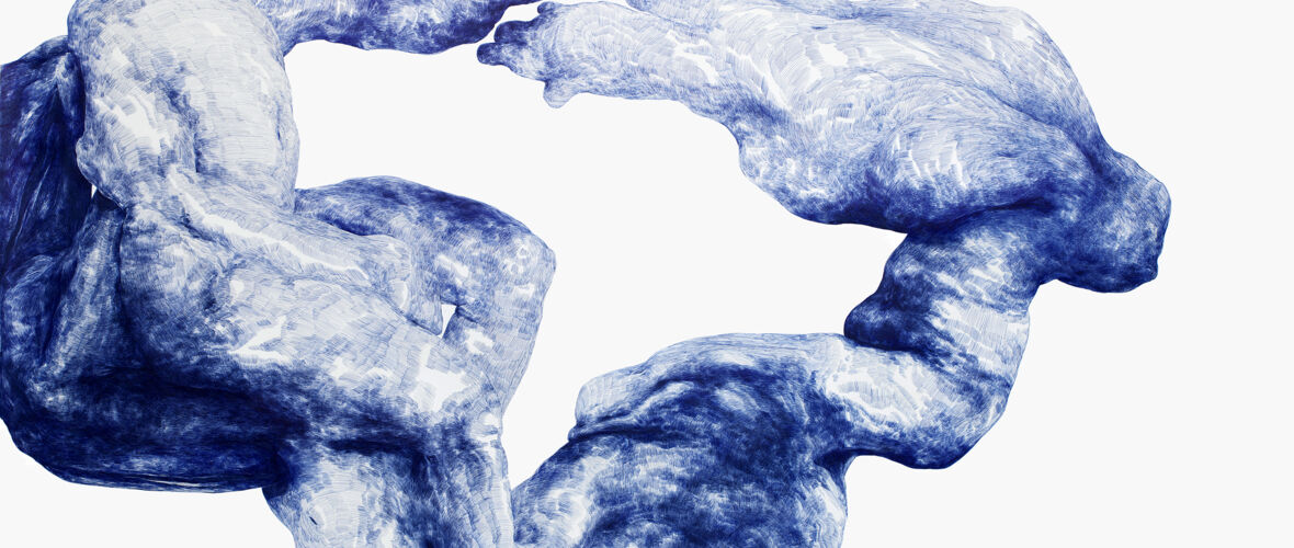 I'm also the other_2022_Kugelschreiber auf Papier_145,9 x 215,8cm_copyright Günter König_web