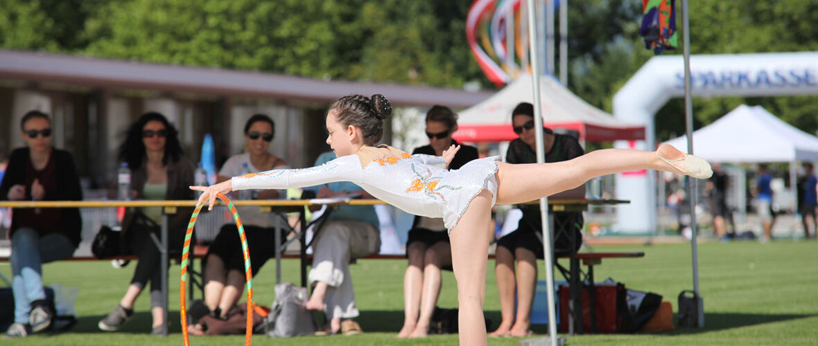 Landesjugendturnfest Lustenau Rhythmische Gymnastin