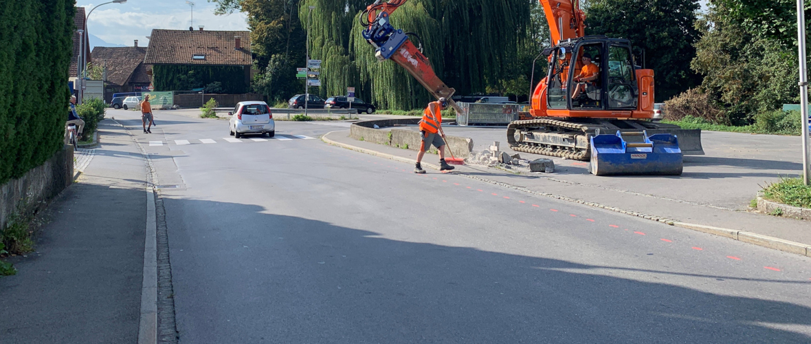 Geh- und Radweg Hasenfeld Baustelle 02 Geh- und Radweg Hasenfeld Baustelle 02