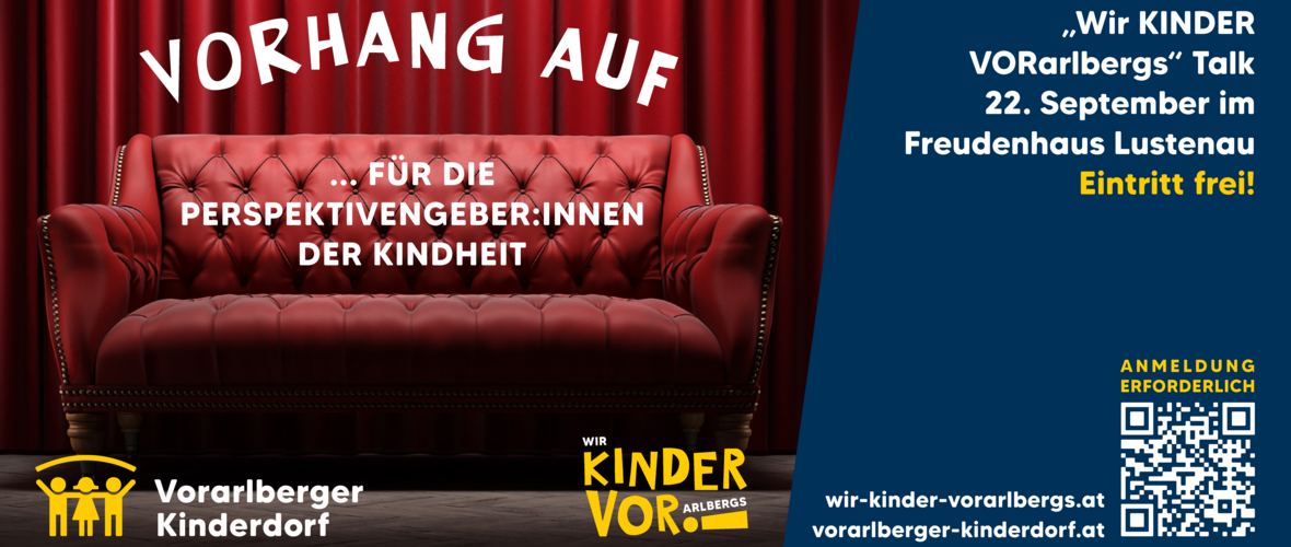 Freudenhaus 2023 - Wir Kinder Vorarlbergs Freudenhaus 2023 - Wir Kinder Vorarlbergs
