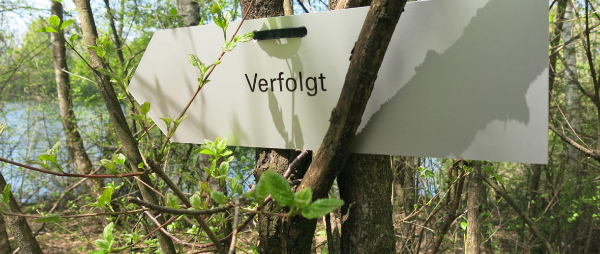 Kunst Intervention, Installationen am Alten Rhein