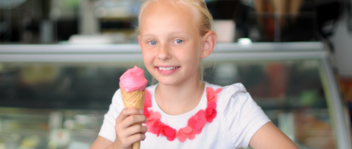 Ferien.Lust beschert Kindern gratis Eis