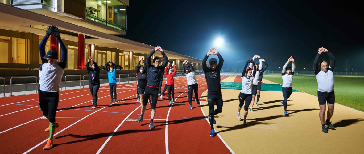 Lauftraining im Parkstadion