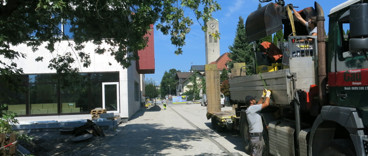 Begegnungszone VS Rheindorf - Bauarbeiten