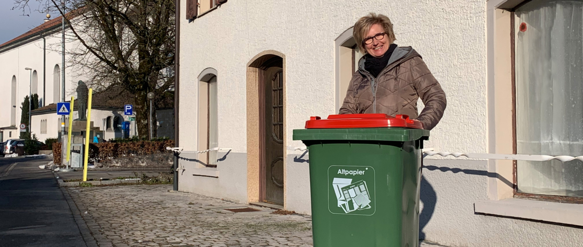 Papiertonne Bereitstellung