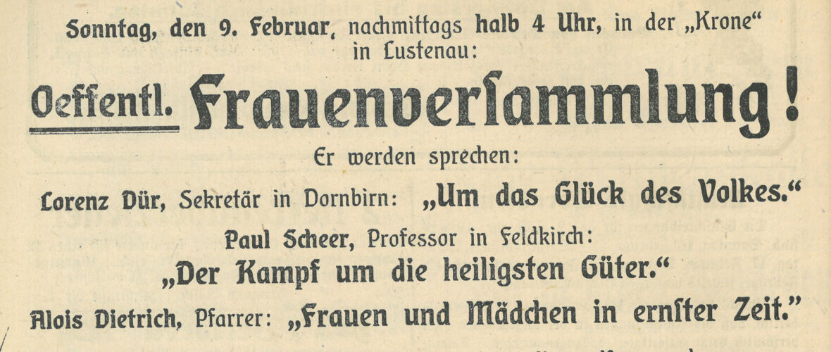 LGB 9 Februar 1919 CVP Frauen