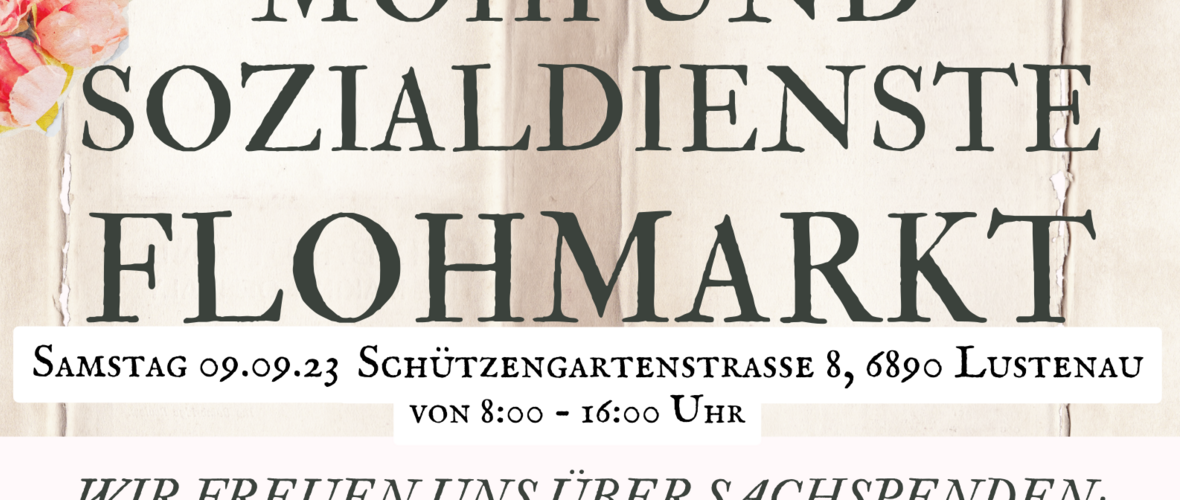NEU MOHI und Sozialdienste Flohmarkt Flyer.png