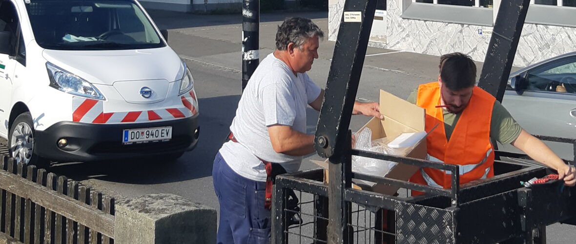 Bauhof am Aufstellen©MarktgemeindeLustenau