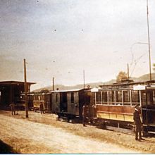 Das Tram vor der Remise