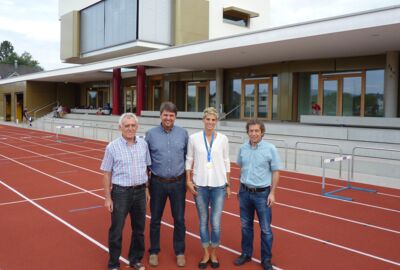 Gratulation der Weltmeisterin Chantal Felder