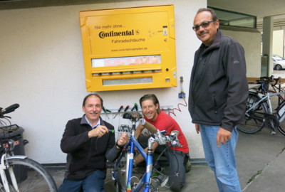 An vier Standorten, verteilt in ganz Lustenau: Radservicestation An vier Standorten, verteilt in ganz Lustenau: Radservicestation