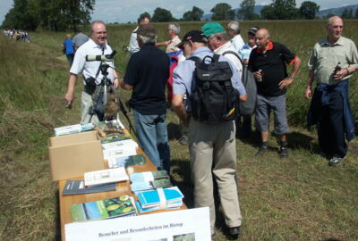 Infostand bei der Riedbegehung