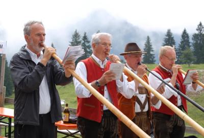Alpmesse Schönenmann mit dem Alphornquartett