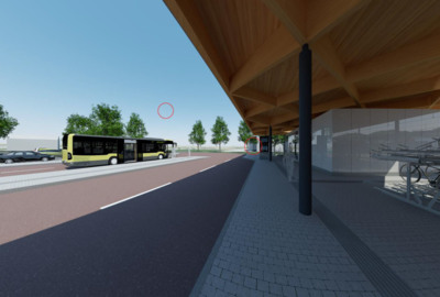 Visualisierung Bahnhof Lustenau
