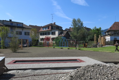 Begegnungszone VS Rheindorf - Bauarbeiten