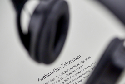 Audiostation Ausstellung Nationalsozialismus