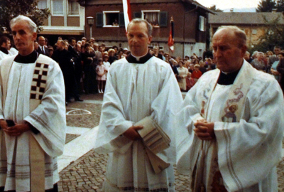 Pfarrer Marte beim Pfarreinzug Pfarrer Marte beim Pfarreinzug