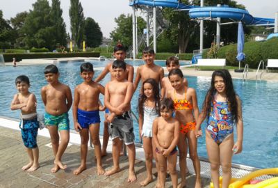 Schwimmkurs für Flüchtlingskinder