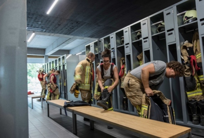 Feuerwehrhaus Lustenau Alarmumkleiden Feuerwehrhaus Lustenau Alarmumkleiden