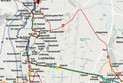 Liniennetz Lustenau 2015 Liniennetz Lustenau 2015