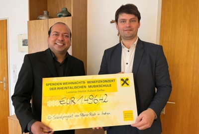 Scheckübergabe Musikschule Scheckübergabe Musikschule