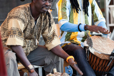 Afrikanische Rhythmen auf dem Markt der Kulturen