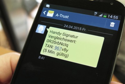 Handysignatur Übermittlung Code